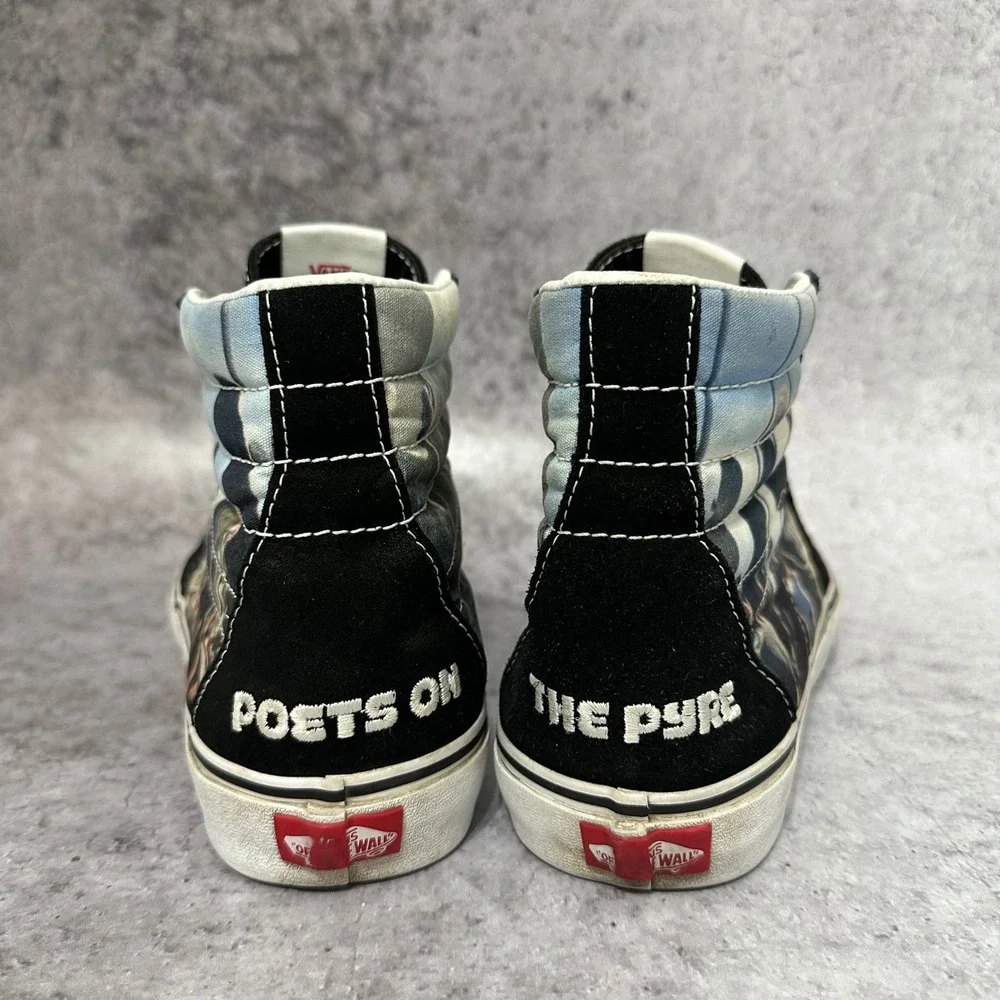 Vans Sk8-Hi MOCA Frances Stark Mens 10 Black Graphic Print High Top Sneakers